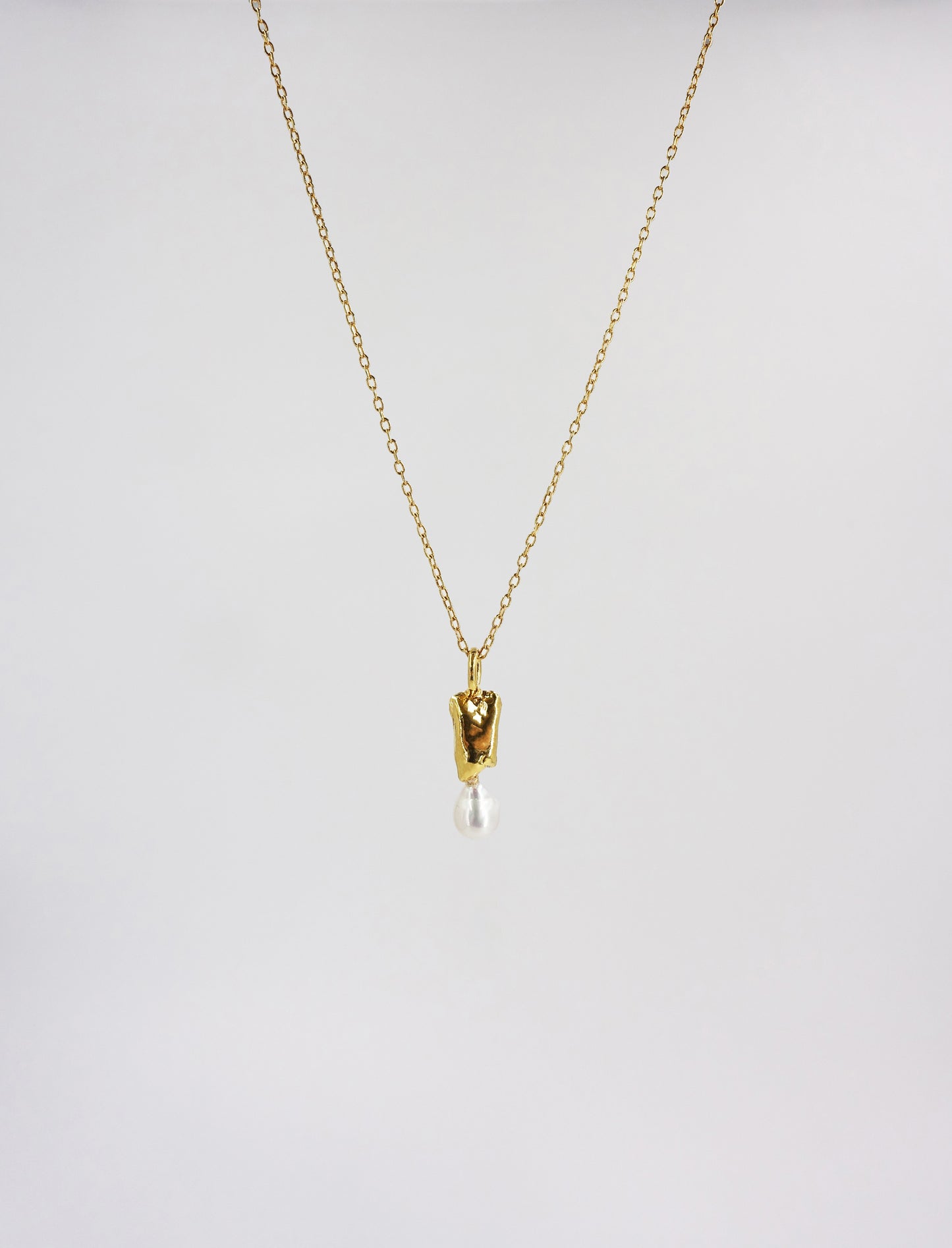 Frihet Halsband med pärla Guld