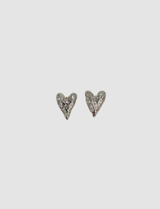 Heart Earrings No.Ⅱ Silver