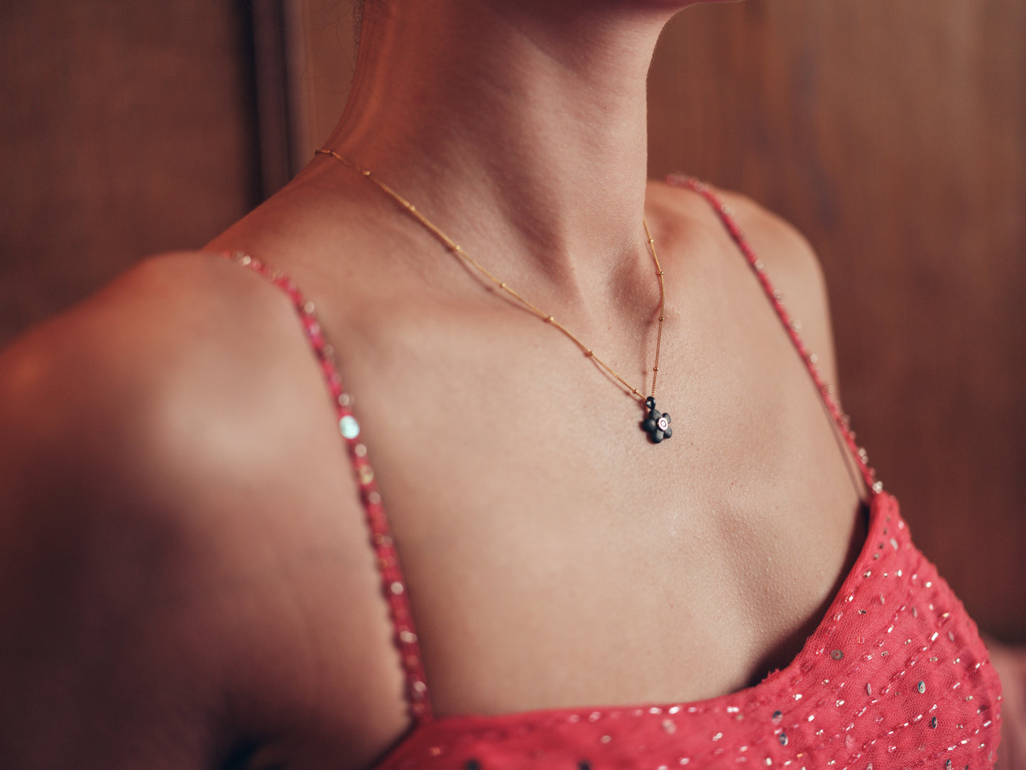 Natur Halsband Nr.Ⅲ Svart