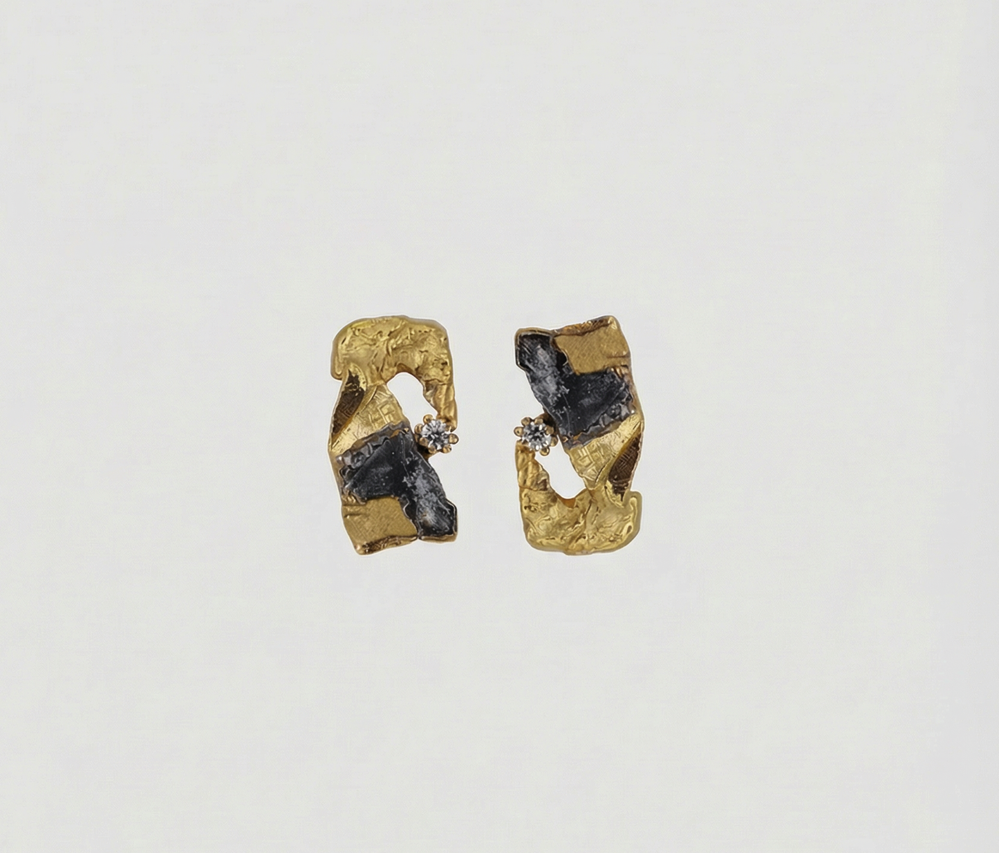 Stone Earrings No.I Gold
