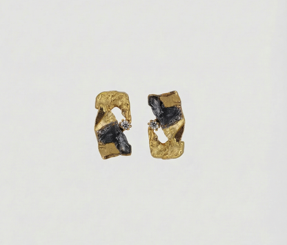 Stone Earrings No.I Gold