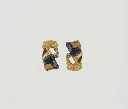 Stone Earrings No.I Gold