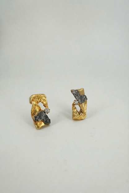 Stone Earrings No.I Gold