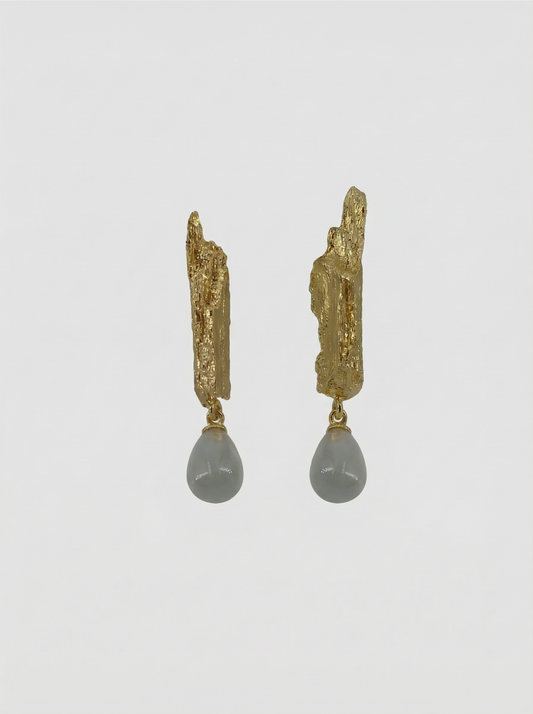 Barkens Röst Örhängen Måsten Guld