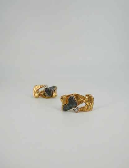 Stone Earrings No.I Gold