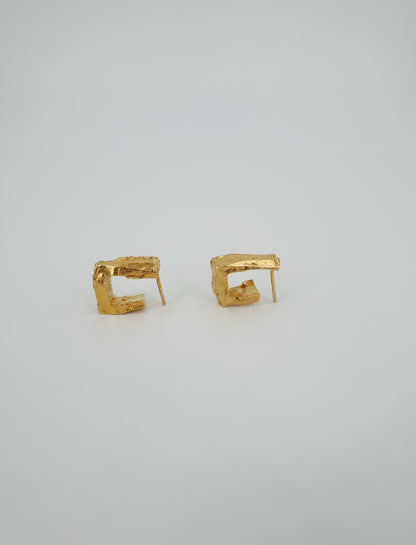 Stone Earrings No.I Gold