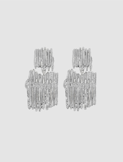 Corrugated cardboard collection earrings