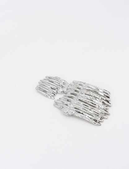 Corrugated cardboard collection earrings