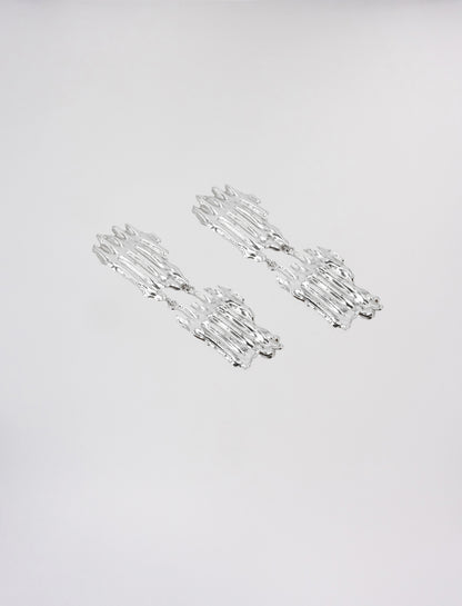 Corrugated cardboard collection earrings